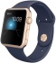 Apple Watch Sport, корпус 42 мм из золотистого алюминия, тёмно-синий спортивный ремешок